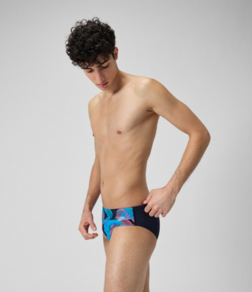 Плавки Speedo Club Training Allover Digital 7cm Brief (Мужской; 36 (52); синий/мультиколор)